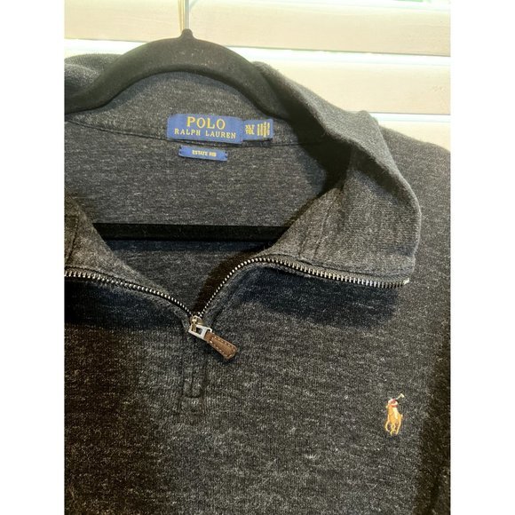 Polo Ralph Lauren Black 1/4 Zip Pullover‎ - Size XLT - Picture 2 of 3